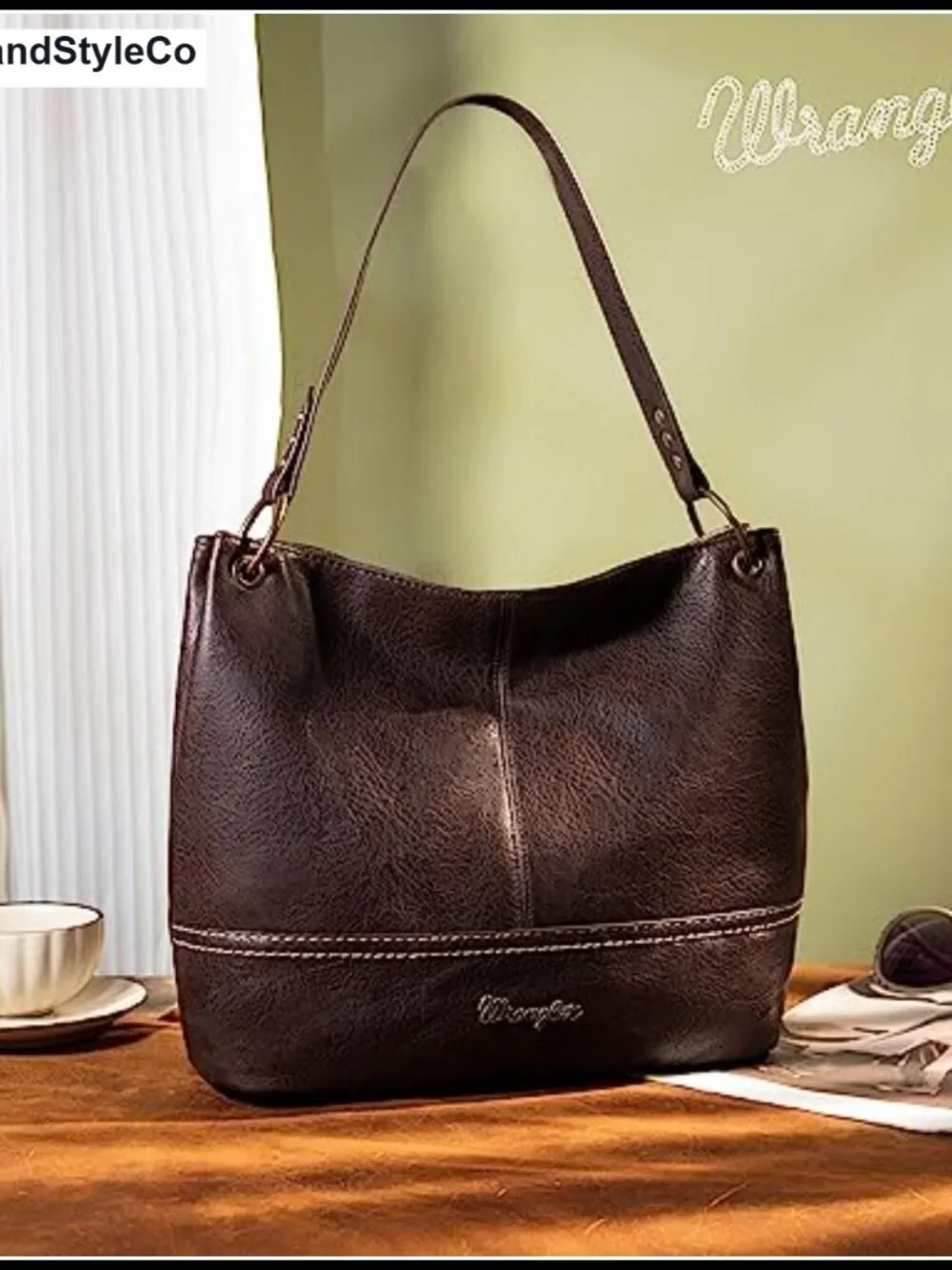 Vegan Leather Hobo Bag Top Handle Shoulder Purse Large